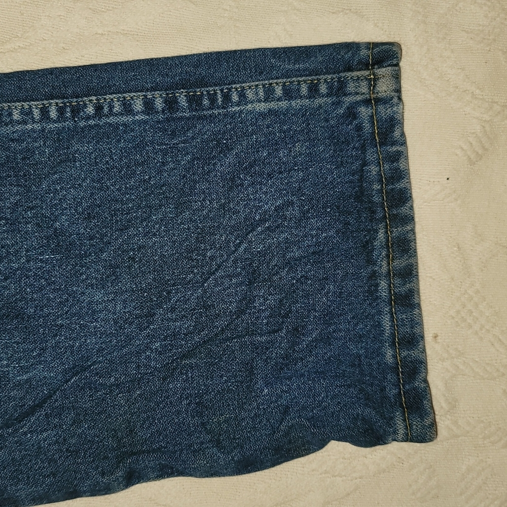 Wrangler pants jeans dark demin fade straight leg cotton pants sz 27 x 31 - Picture 3 of 8
